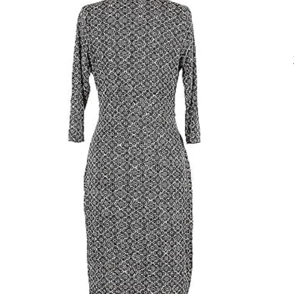Pure Collection Mosaic Faux Wrap Jersey Style Dress Size 12 - Picture 2 of 7